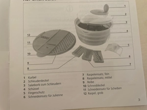 Salatschleuder-Set Gourmetmaxx, neuwertig Bild 4