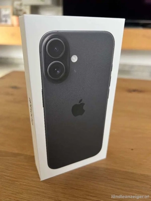 iPhone 16, 128GB, Schwarz Bild 3