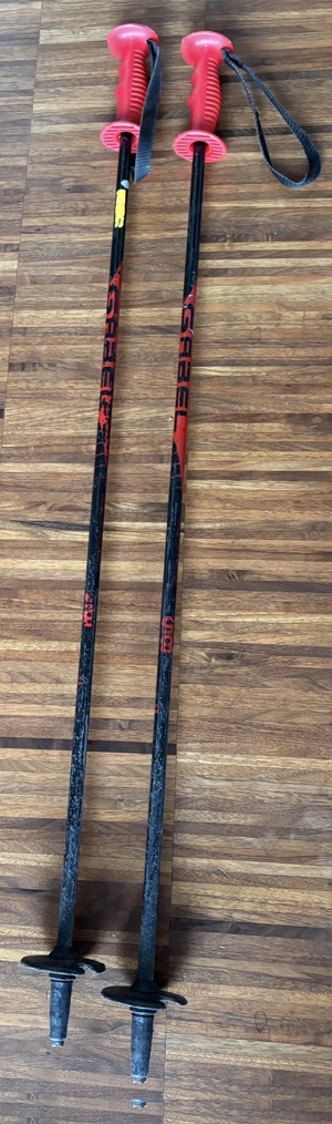 Kinder-Skistöcke 85 cm schwarz rot