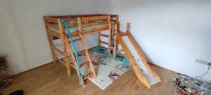 Kinderhochbett Flexa mit Rutsche