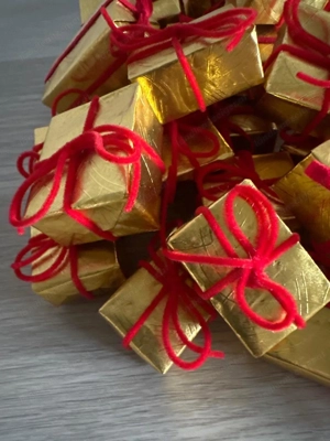  Weihnachten Advent Baumschmuck Baumbehang gold-rot