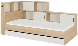 Stauraumbett 90x200 inkl. Lattenrost & Matratze (H2), neuwertig, Frastanz Bild 2