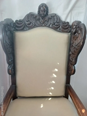 Barocker Hochlehnenstuhl Bild 2