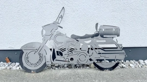 Motorrad Harley Cruiser Stahldeko