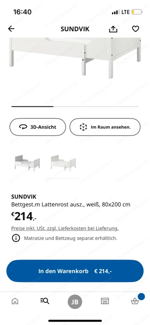 Sundvik IKEA Kinderbett 