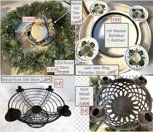 Weihnachten Advent Kranz Korb Krippe... Bild 2