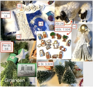 Weihnachten Krippe Girlande Figuren ab 50Cent Bild 4