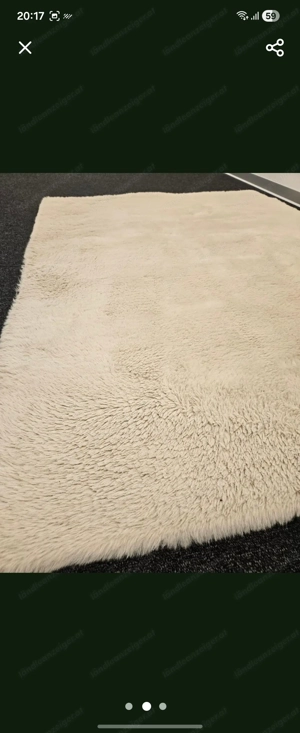 Teppich creme, Maße: LxB 162x120 cm