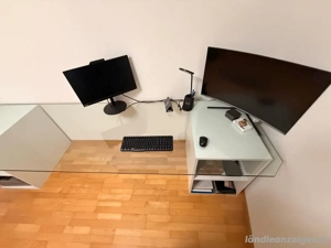 Glastisch Büro Bild 3