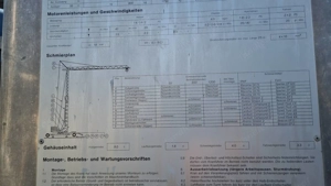 Contecta Kran Unterdreher Baukran Baudrehkran Turmdrehkran 33m Ausladung verzinkt gebraucht Bild 9