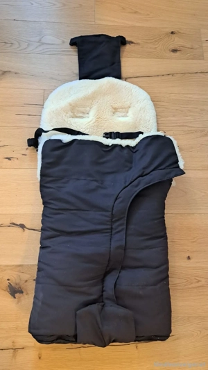 Lammfell Fußsack für Kinderwagen Bild 1