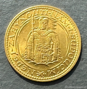 goldmünze 1926 Tschechoslowakei Gold .986  Bild 2