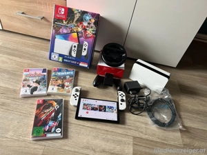 Nintendo Switch OLED-Model Konsole, Schwarz, Inkl. Mario Kart 8 Deluxe