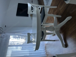 Runder Esstisch + 5 Stühle Bild 5