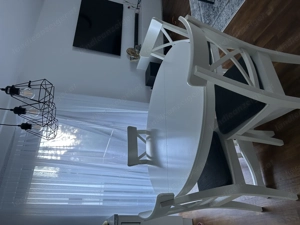 Runder Esstisch + 5 Stühle Bild 3