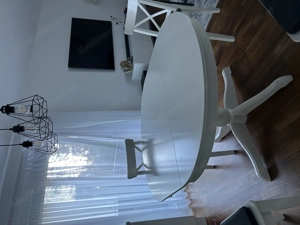 Runder Esstisch + 5 Stühle Bild 4