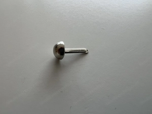 300 Rundkopfklammern silbrig zum Basteln Bild 2