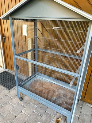 Vogelkäfig günstig abzugeben Bild 2