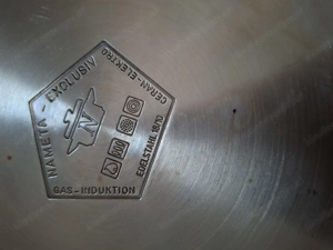 Bratpfanne aus Edelstahl mit Glasdeckel  Bild 2