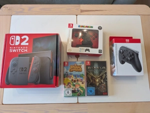 Nintendo Switch 2 mit 2 Spielen und Pro Controller Bild 3
