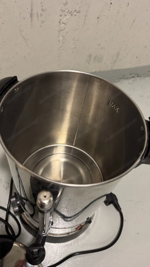 Glühweinkocher Edelstahl mit Zapfhahn Bild 2