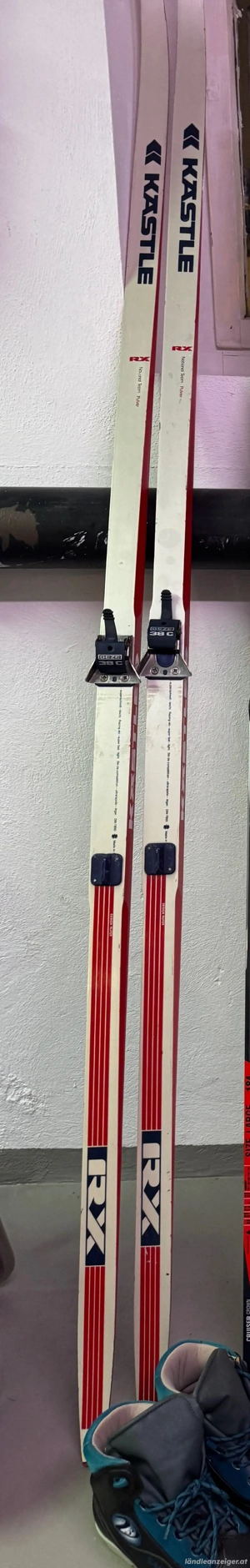 Kästle Langlaufski mit Stöcken und Schuhe 