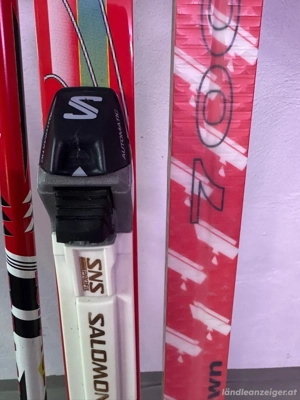 Langlaufski, Stöcke und Schuhe Bild 2