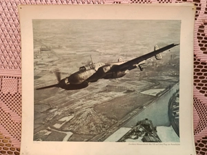 6x Flugzeug Bilder 2. Weltkrieg, Kartondruck Bild 3