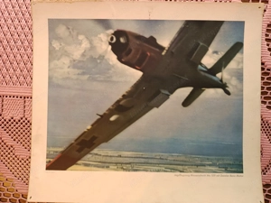 6x Flugzeug Bilder 2. Weltkrieg, Kartondruck Bild 6