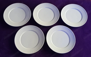 5x große KPM Gourmetteller "Kurland", Platzteller, 1. Wahl, 30 cm, weiß, Porzellan, Handarbeit