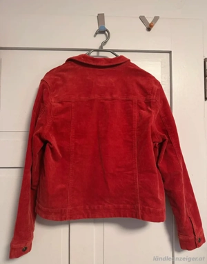 rote Cord Überzieh Jacke Bild 2