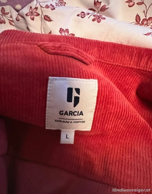 rote Cord Überzieh Jacke Bild 5