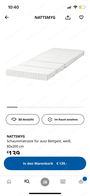 IKEA Kinderbett Sundvik & Matratze
