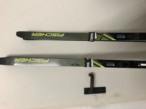 Langlauf Schi mit Schuhe und Stöcke Bild 16