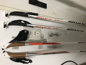 Langlauf Schi mit Schuhe und Stöcke Bild 34