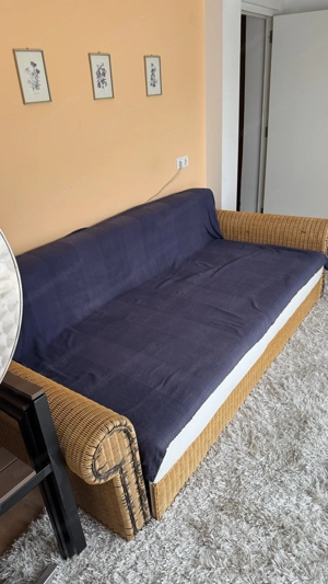 Gratis Rattan Ausziehsofa  230x90 (180) Bild 2