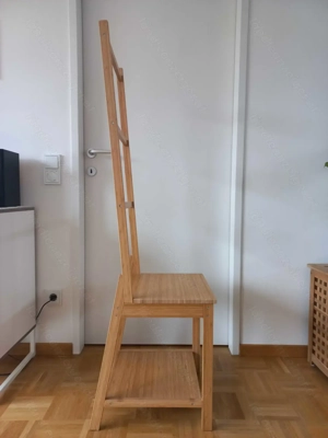 IKEA R GRUND Stuhl mit Handtuchhalter Bild 2