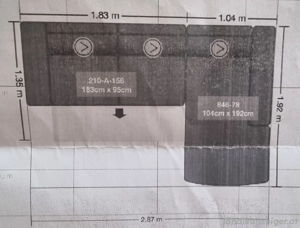 Couch in L-Form  Bild 3