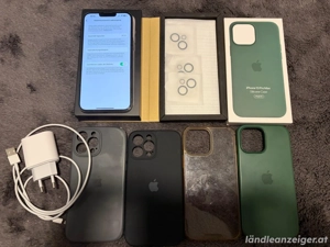 iPhone 13 Pro Max 128GB Schwarz OVP,  Silikon case Graphite top Zustand