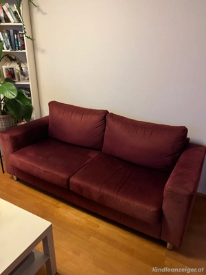 3 Sitzer Sofa lila Bild 2