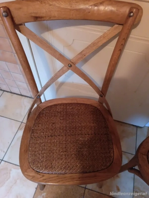   Bistrostühle Vollholz  rustikal  Bild 2