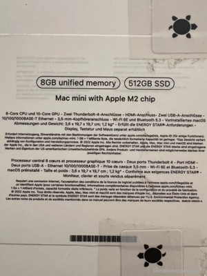 apple macmini m2, 8gb, 512gb ssd + Hub Bild 3