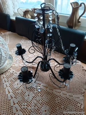 Luster 5 flammig schwarz neu!