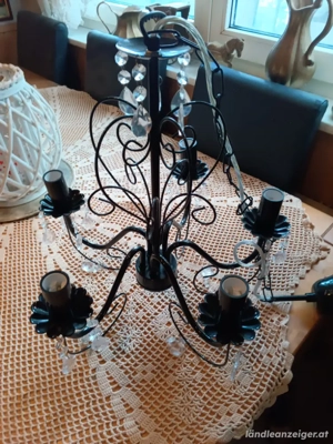 Luster 5 flammig schwarz neu! Bild 2