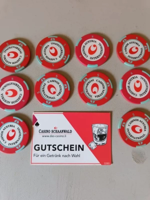 Casino Jetons.& Getränkebon 