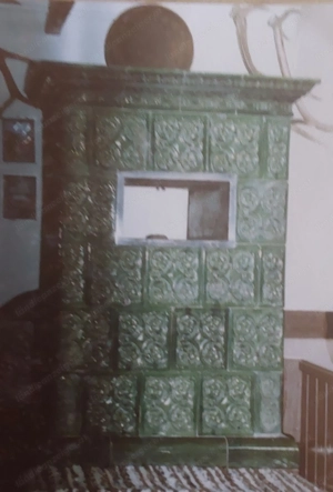 Kachelofen antik Jugendstil Bild 4