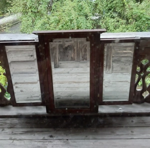 Schöner, aufklappbarer, antiker  Spiegel Bild 2