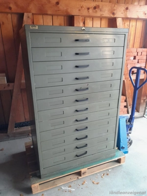 Massiver Werkstattschrank Metallschrank Schubladenschrank 
