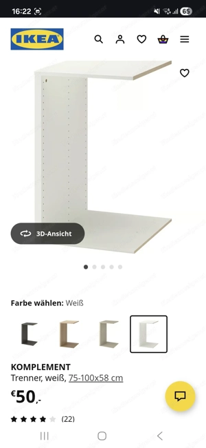 Ikea Korbschubladen mit Trenner für PAX