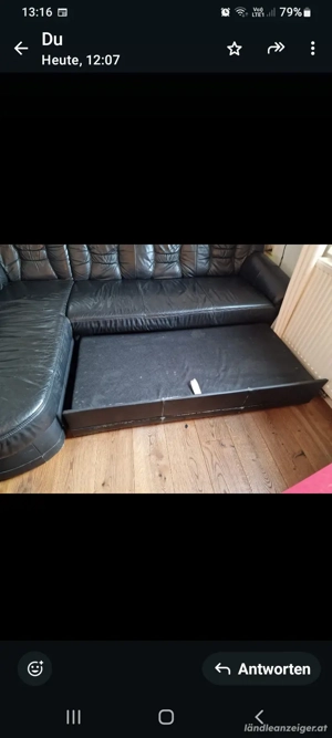 Leder Couch Bild 5